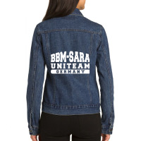 Bbm Sara Uniteam Germany Ladies Denim Jacket | Artistshot