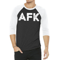 Afk Away From Keyboard Funny Gaming Gift Retro Type 3/4 Sleeve Shirt | Artistshot