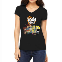 Kids The Loud House Loud Siblings On Couch Women's V-neck T-shirt | Artistshot