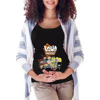 Kids The Loud House Loud Siblings On Couch Maternity Scoop Neck T-shirt | Artistshot