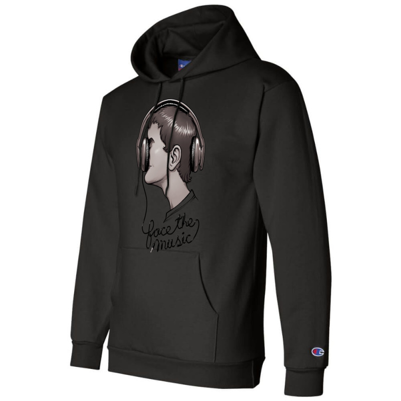 Face The Music Champion Hoodie by Bertrand Angulo | Artistshot