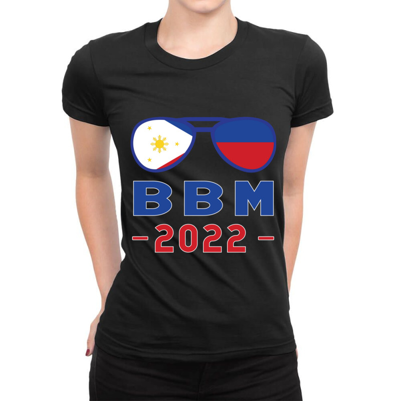 Blue And Red Bbm 2022 Bongbong Marcos  Philippines Choice Ladies Fitted T-Shirt by SEANMCDONOUGH | Artistshot