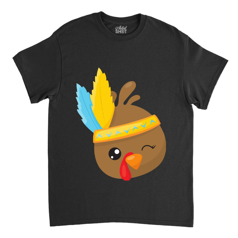 Thanksgiving Turkey Thanksgiving Turkey, Brown Turkey, Feathers Classic T-shirt | Artistshot