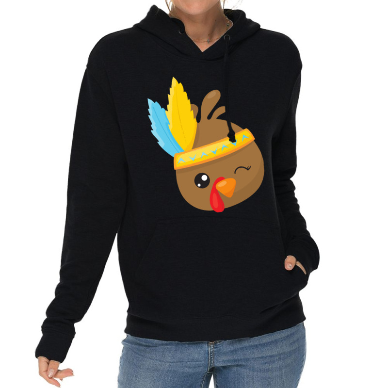 Thanksgiving Turkey Thanksgiving Turkey, Brown Turkey, Feathers Lightweight Hoodie | Artistshot