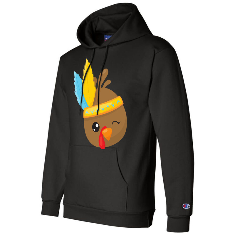 Thanksgiving Turkey Thanksgiving Turkey, Brown Turkey, Feathers Champion Hoodie | Artistshot