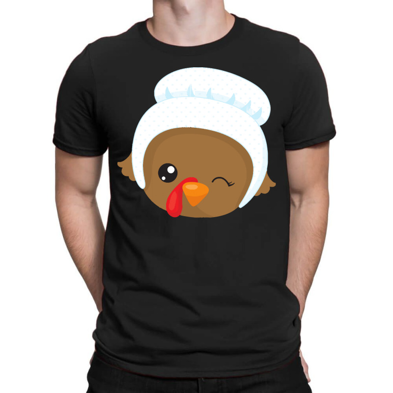 Thanksgiving Turkey Thanksgiving Turkey, Brown Turkey, Pilgrim Bonnet T-shirt | Artistshot