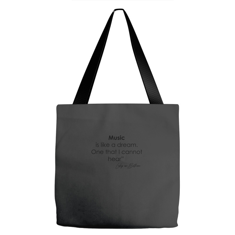 Ludwig Van Beethoven Quote « music Is Like A Dream . One That I Cann Tote Bags | Artistshot