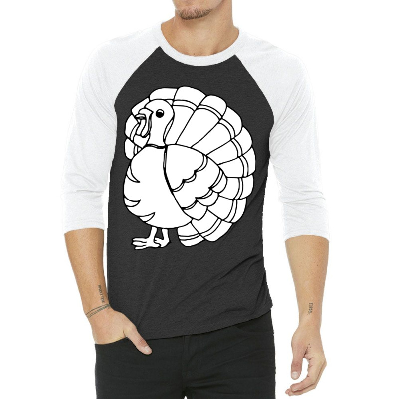 Thanksgiving Turkey Turkey Birds 3/4 Sleeve Shirt | Artistshot