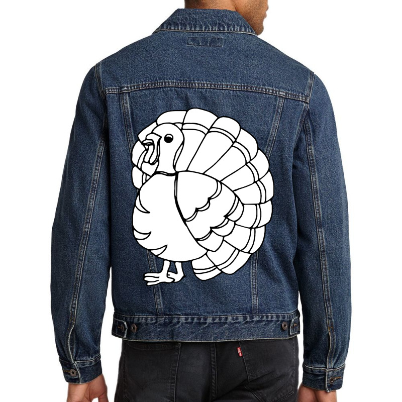 Thanksgiving Turkey Turkey Birds Men Denim Jacket | Artistshot