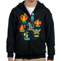 Tokyo Zoo Youth Zipper Hoodie | Artistshot