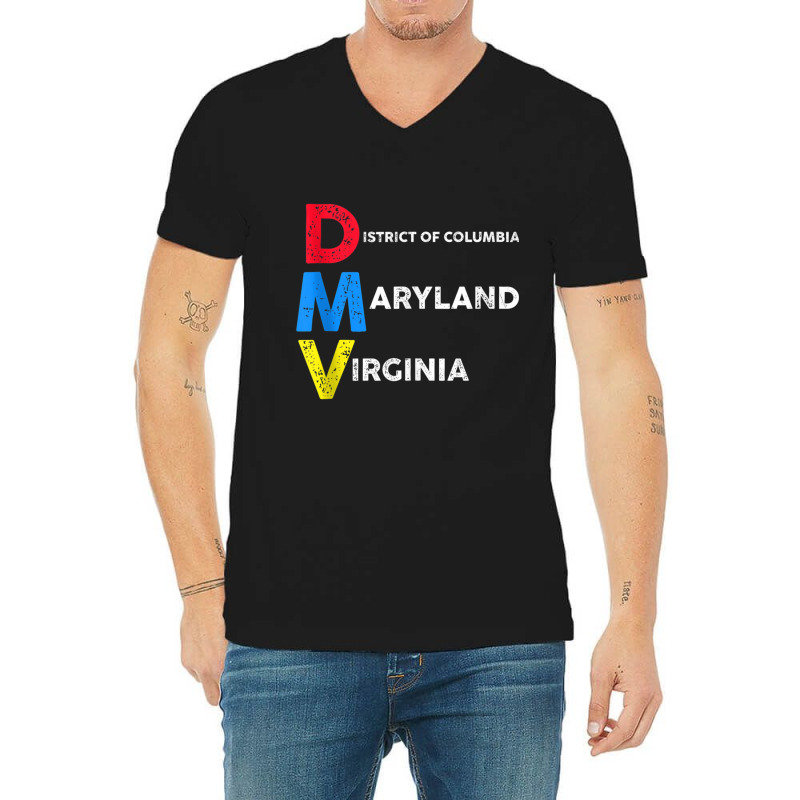 Dmv Native Aka Dc, Maryland And Virginia Tank Top V-neck Tee | Artistshot