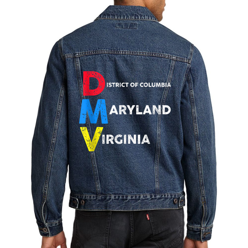 Dmv Native Aka Dc, Maryland And Virginia Tank Top Men Denim Jacket | Artistshot