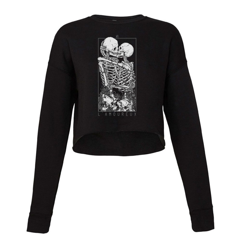 The Skull Telling Lovers 1 Cropped Sweater | Artistshot