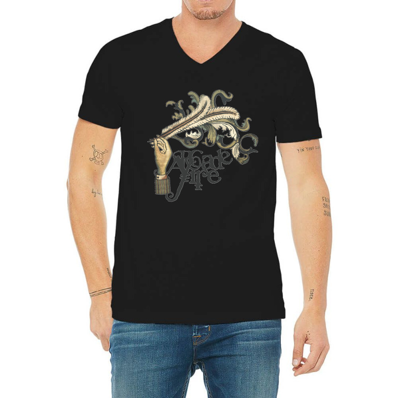 Arcade Fire Funeral V-Neck Tee by JAMESDSHARP | Artistshot