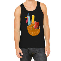 Thanksgiving Turkey Turkey Peace Hand Sign Thanksgiving Tank Top | Artistshot