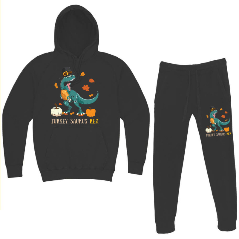 Thanksgiving Turkey Turkey- Saurus Rex Hoodie & Jogger Set | Artistshot