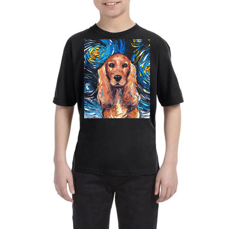 Cocker Spaniel T  Shirt Cocker Spaniel Night Youth Tee by rgibson131 | Artistshot