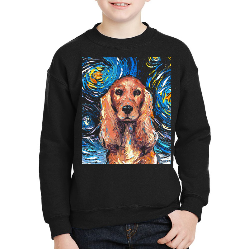 Cocker Spaniel T  Shirt Cocker Spaniel Night Youth Sweatshirt by rgibson131 | Artistshot