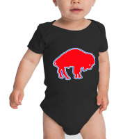 Buffalo Standing Red Baby Bodysuit | Artistshot