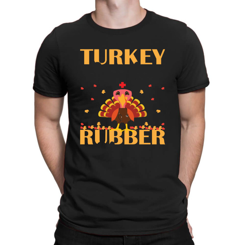 Thanksgiving Turkey Turkey Scrubs Rubber Gloves T-shirt | Artistshot