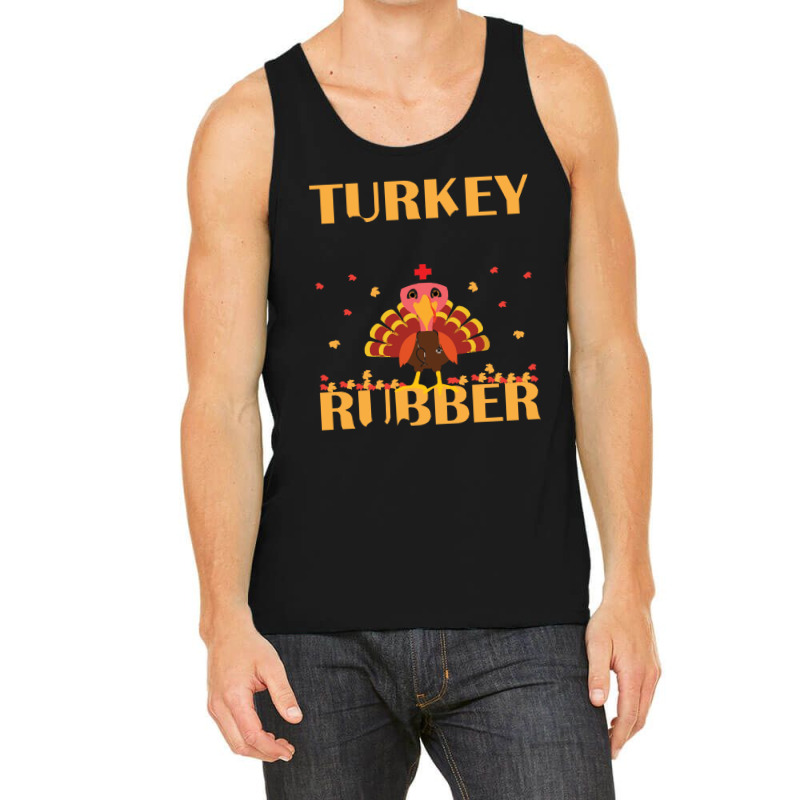 Thanksgiving Turkey Turkey Scrubs Rubber Gloves Tank Top | Artistshot