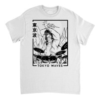 Samurai Playing Drums Japanese Futurism Japan Art T Shirt Classic T-shirt | Artistshot