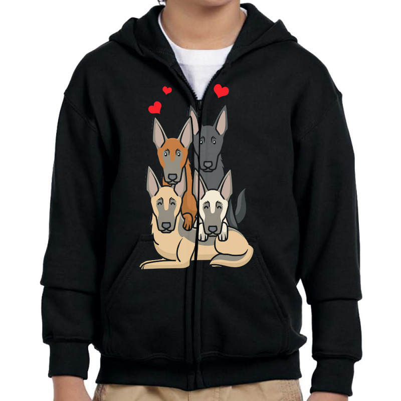 Malinois T  Shirt Malinois Dogs T  Shirt Youth Zipper Hoodie by umurray372 | Artistshot