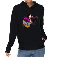 Buffy Sainte Marie - An Illustration By Paul Cemmick Lightweight Hoodie | Artistshot