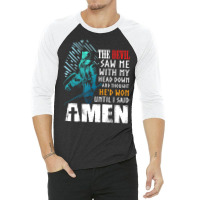 Templar Knight Crusader Quote The Devil Saw Me 3/4 Sleeve Shirt | Artistshot