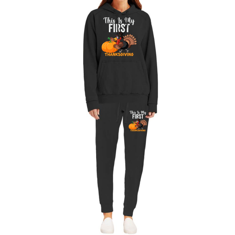 This Is My First Thanksgiving This Is My First Thanksgiving Hoodie & Jogger Set | Artistshot