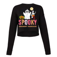 Groovy Ghost Spooky Endoscopy Technician Halloween Costumes Cropped Sweater | Artistshot