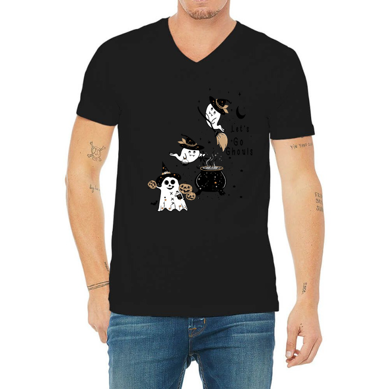 Tpween2022 Halloween - L E T' S G O G H O U L S V-neck Tee | Artistshot