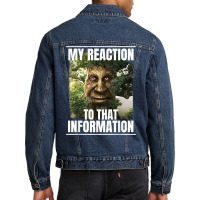 Mens My Reaction To That Information Wise Mystical Oak Tree Meme T Shi Men Denim Jacket | Artistshot