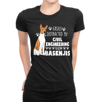 Civil Engineering Graduate Civil Engineering And Basenjis Ladies Fitted T-shirt | Artistshot