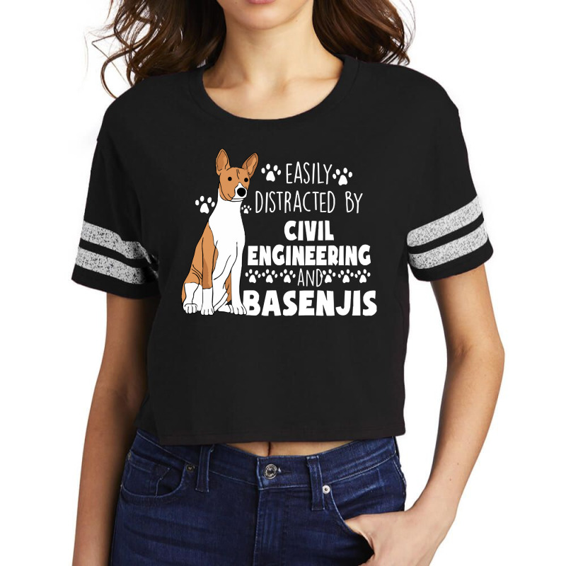 Civil Engineering Graduate Civil Engineering And Basenjis Scorecard Crop Tee by cm-arts | Artistshot