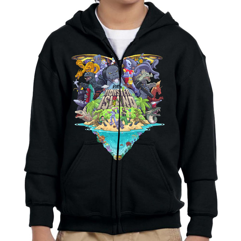 Yhs On Monster Island Youth Zipper Hoodie by kentuckykonpha9 | Artistshot