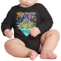 Yhs On Monster Island Long Sleeve Baby Bodysuit | Artistshot