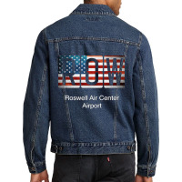 Row Roswell Air Center Airport Men Denim Jacket | Artistshot