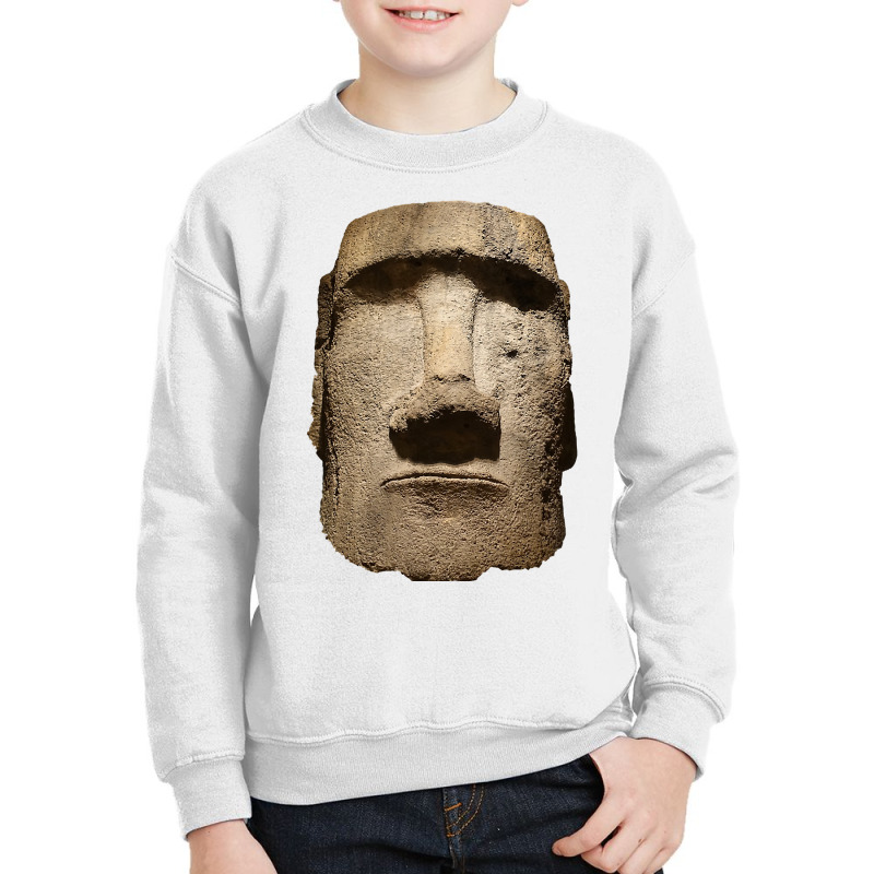 Easter Island Moai Statue Monolith World Mystery Youth Sweatshirt | Artistshot