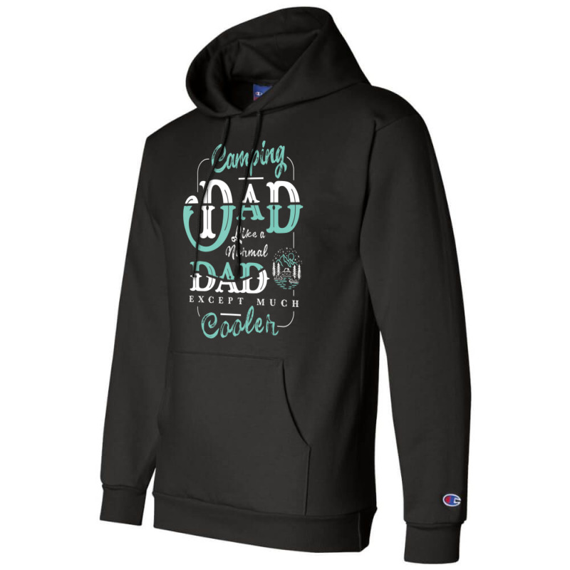 Camping Dad For Daddy Father Day Camper Men Champion Hoodie by shirondataylornmc | Artistshot