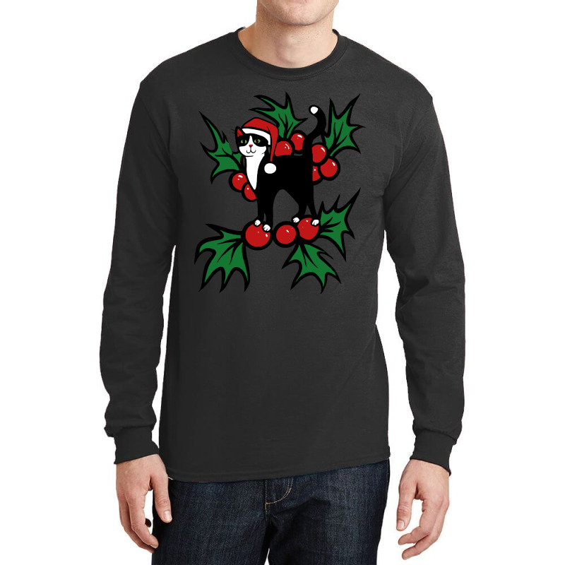 Tuxedo Cat Christmas Tuxedo Cat Christmas Long Sleeve Shirts | Artistshot