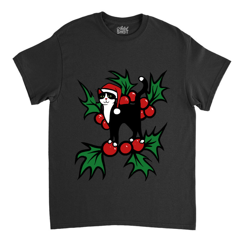 Tuxedo Cat Christmas Tuxedo Cat Christmas Classic T-shirt | Artistshot