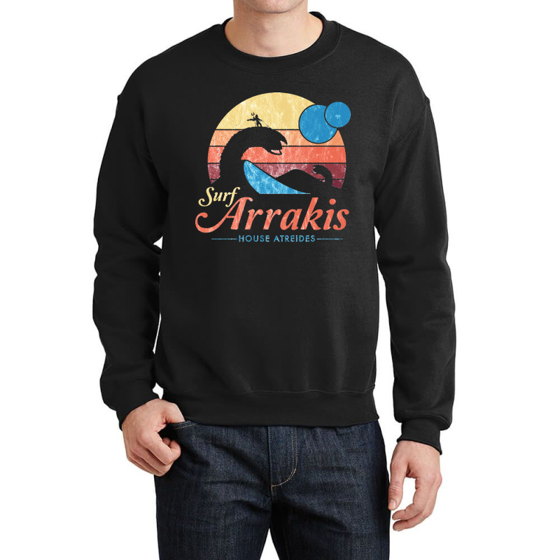 Arrakis Vintage Distressed Surf Crewneck Sweatshirt by cm-arts | Artistshot