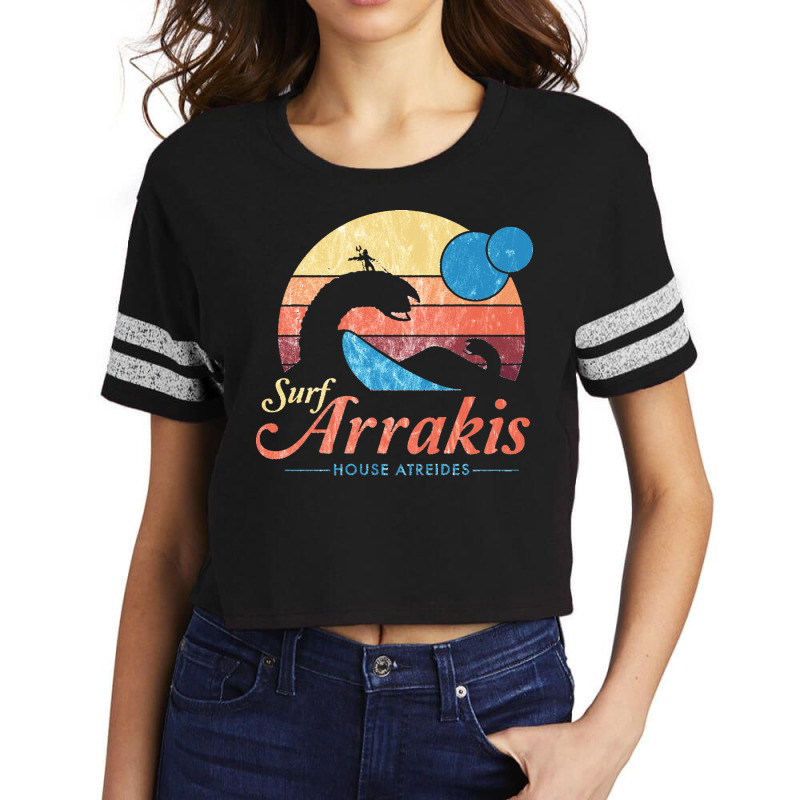 Arrakis Vintage Distressed Surf Scorecard Crop Tee by cm-arts | Artistshot