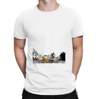 Halloween Poster Halloween Background 493214024b0b862adc745a483716e786 T-shirt | Artistshot