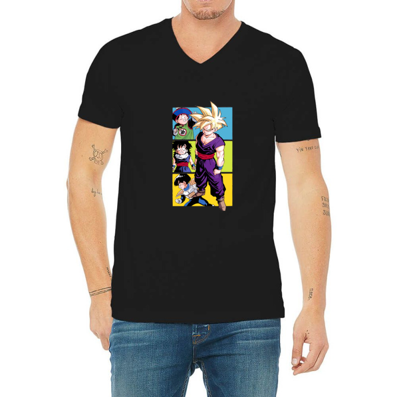 Gohan Cute Dragonball Super Anime Saiyan For Boyfriend V-Neck Tee by GemmaBird | Artistshot