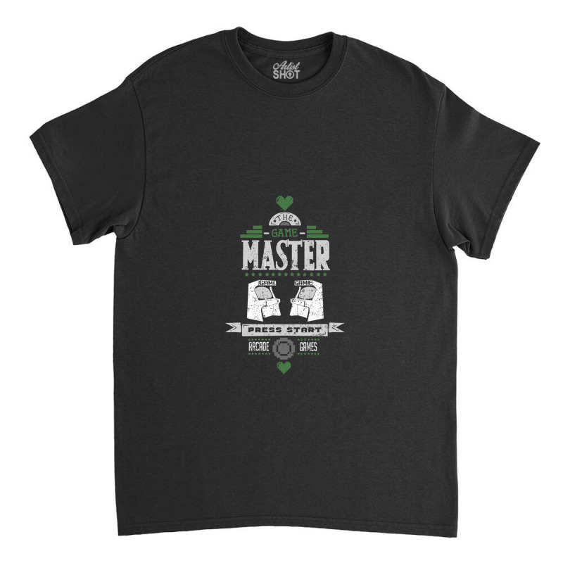 Game Master Gaming Press Start Arcade Gamer Classic T-shirt by ErnestRandall | Artistshot