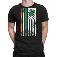 Irish American Flag Ireland Shamrock St. Patricks Paddys Day T Shirt T-shirt | Artistshot