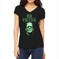 Frankenstein Halloween Matching Couple Women's V-neck T-shirt | Artistshot