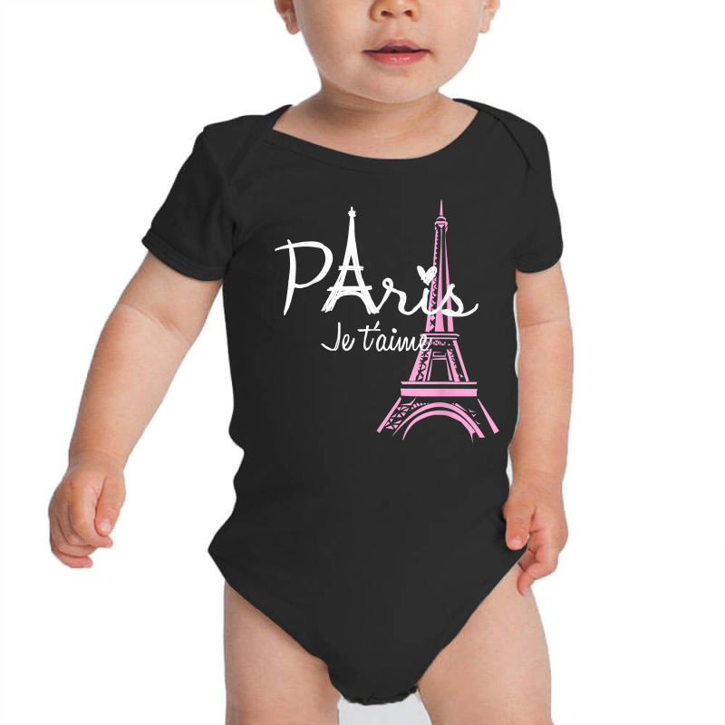 I Love Paris Eiffel Tower France T Shirt French Souvenir Baby Bodysuit by muwicaneme | Artistshot